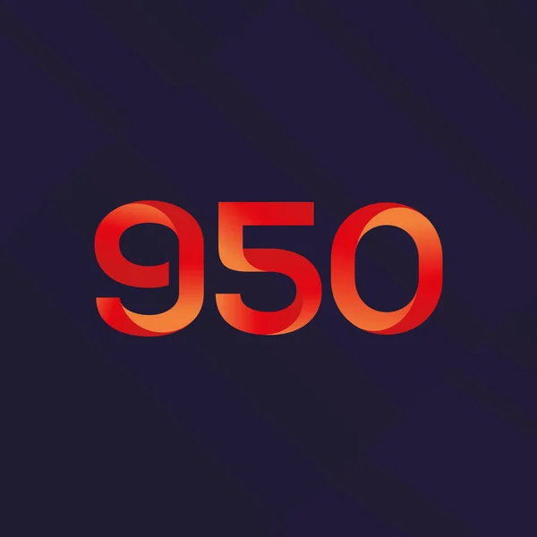 Lettre et numéro logo G50 — Image vectorielle