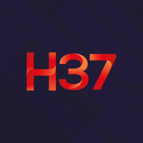 Логотип H37 — стоковый вектор