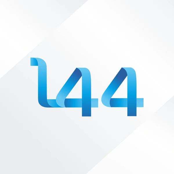 Betű és szám logó L44 — Stock Vector