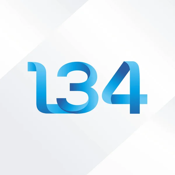 Lettera e numero logo L34 — Vettoriale Stock
