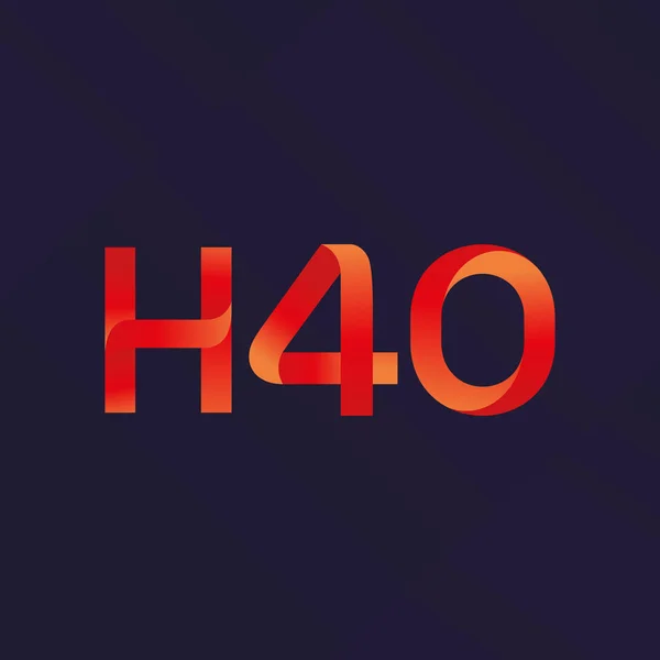 Логотип H40 — стоковый вектор