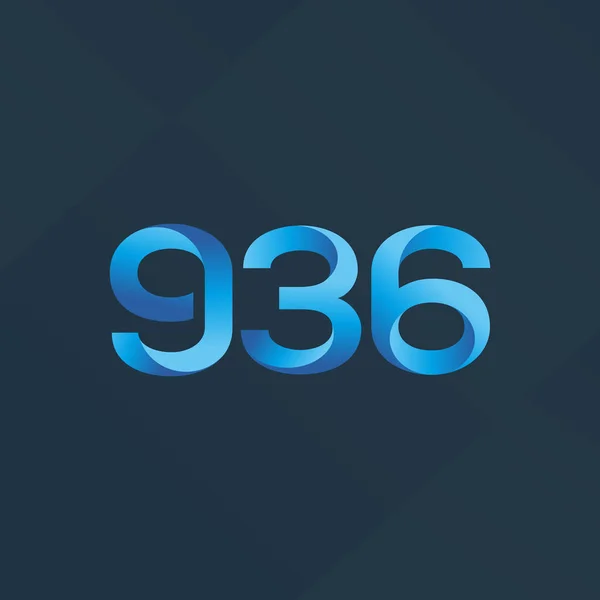Brev och antal logotyp G36 — Stock vektor