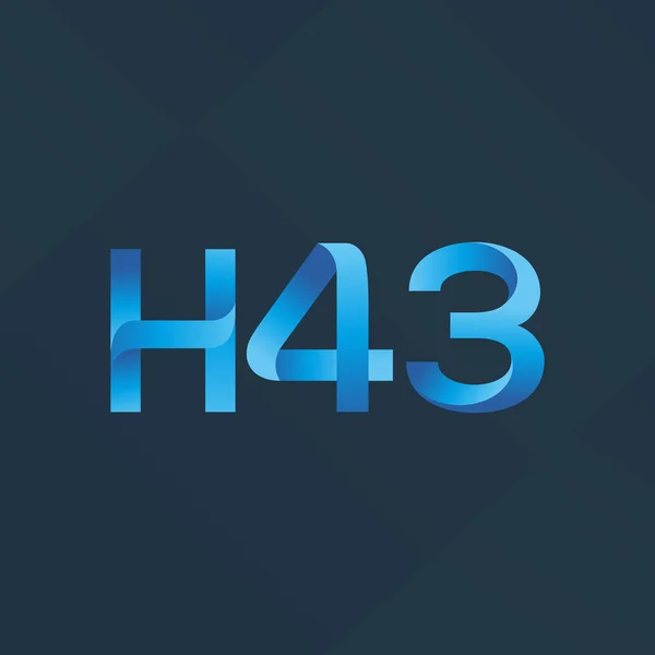 Логотип H43 — стоковый вектор