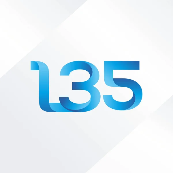 Logo lettre et numéro L35 — Image vectorielle