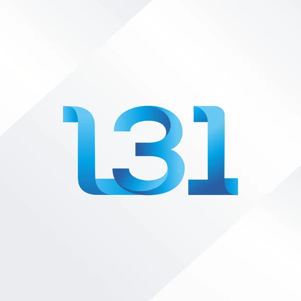文字と番号ロゴ L31 — ストックベクタ