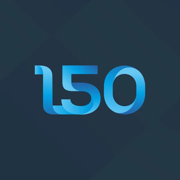 Logotipo de letra y número L50 — Vector de stock