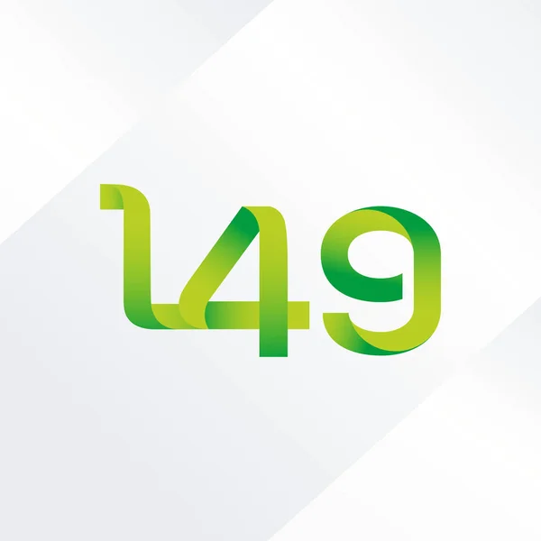 Logotipo da letra e do número L49 —  Vetores de Stock