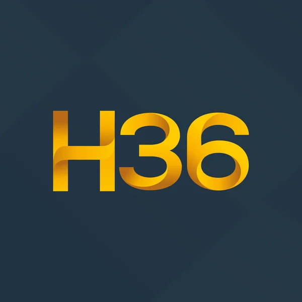 Joint letter logo H36 — Stock Vector
