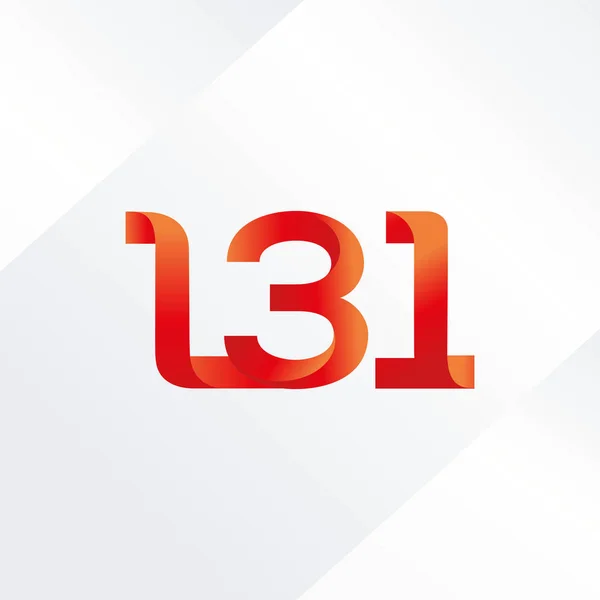 Logo lettre et numéro L31 — Image vectorielle