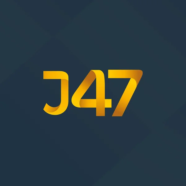 字母和数字标识通用电气 j47 发动机 — 图库矢量图片