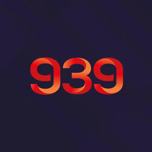 Logo lettre et numéro G39 — Image vectorielle