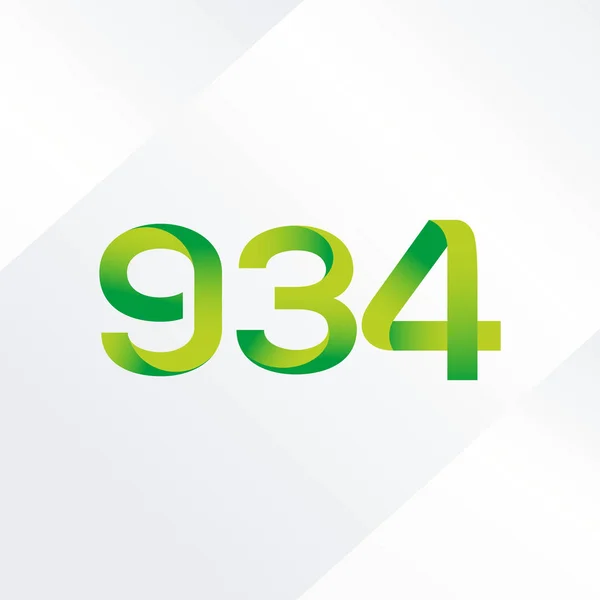 Litery i liczby logo G34 — Wektor stockowy