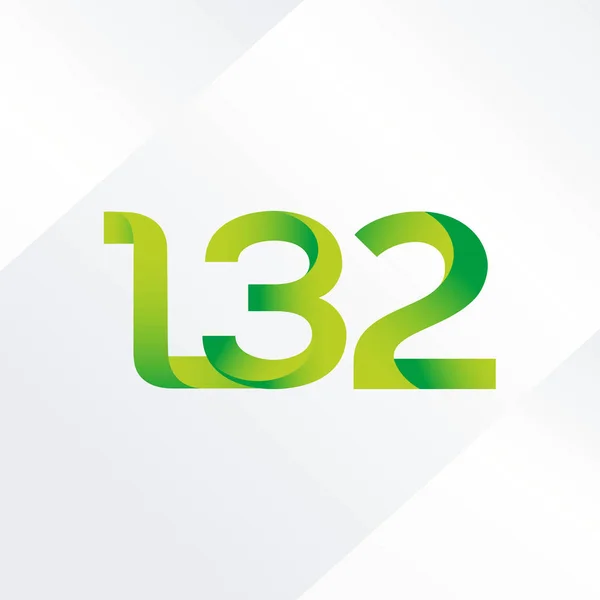 Logo lettre et numéro L32 — Image vectorielle