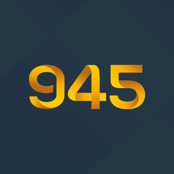 Lettera e numero logo G45 — Vettoriale Stock