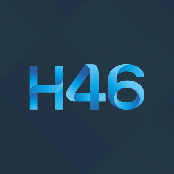 Joint letter logo H46 — Stock Vector