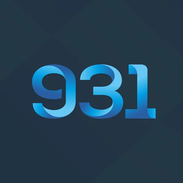 Logo numer 931 — Wektor stockowy
