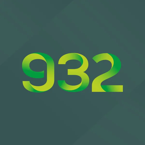 Lettre et numéro logo G32 — Image vectorielle