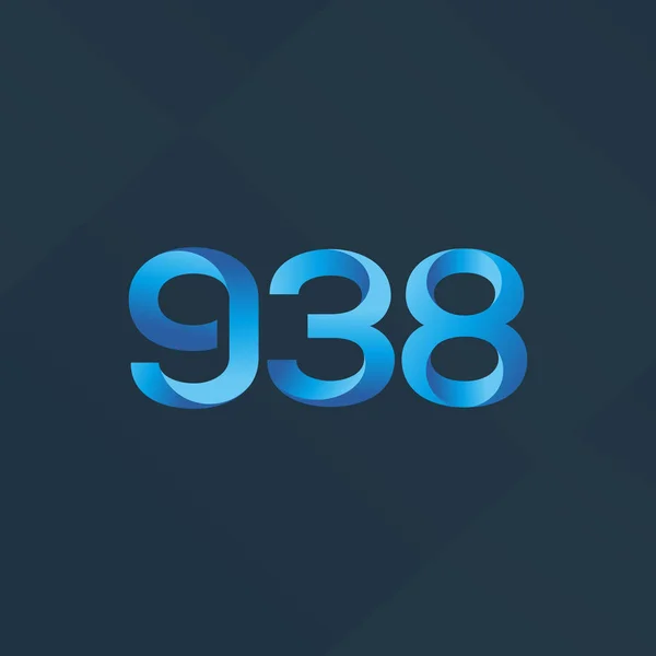Lettera e numero logo G38 — Vettoriale Stock