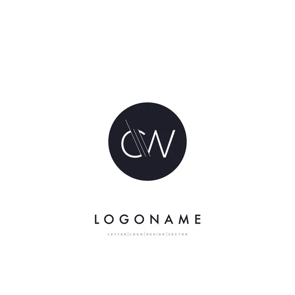 Modèle de logo avec lettres — Image vectorielle