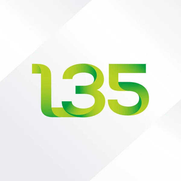 Logo lettre et numéro L35 — Image vectorielle