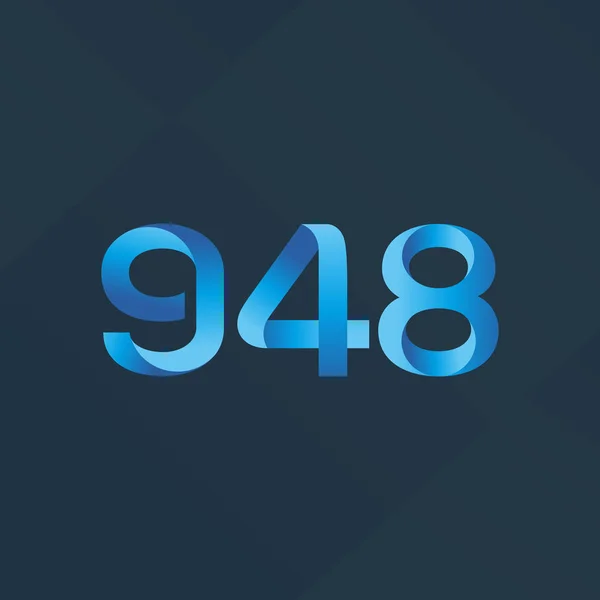 Logotipo de letra e número G48 — Vetor de Stock