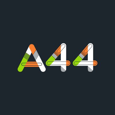 Harf ve sayı logosu A44