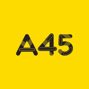 Harf ve sayı logosu A45