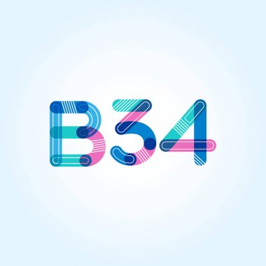 Harf ve sayı logosu B34