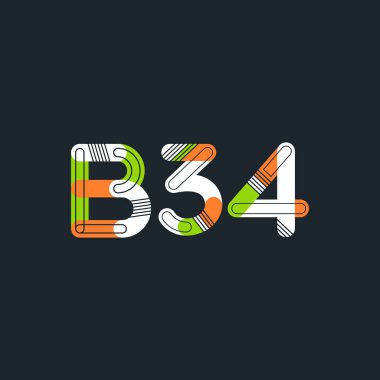 Harf ve sayı logosu B34