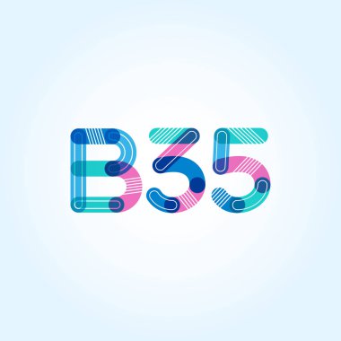 Harf ve sayı logosu B35