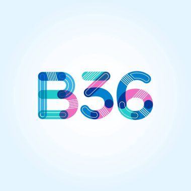 Harf ve sayı logosu B36
