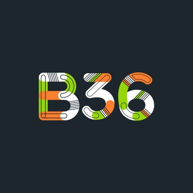 Harf ve sayı logosu B36