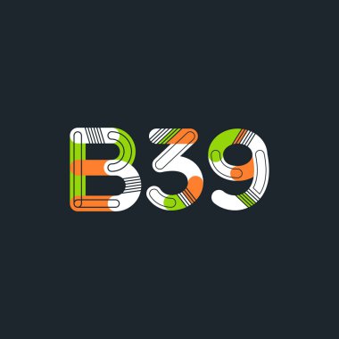 Harf ve sayı logosu B39