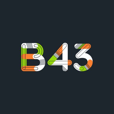 Harf ve sayı logosu B43