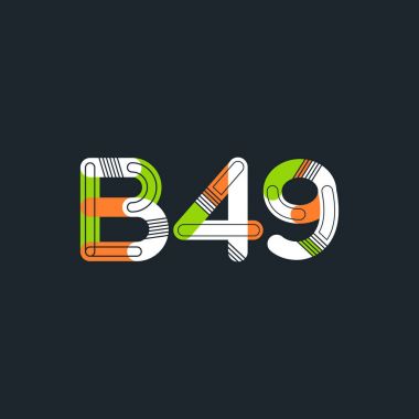 Harf ve sayı logosu B49