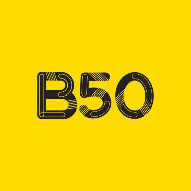Harf ve sayı logosu B50