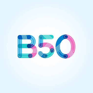 Harf ve sayı logosu B50
