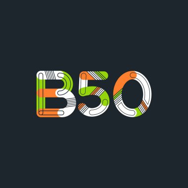 Harf ve sayı logosu B50