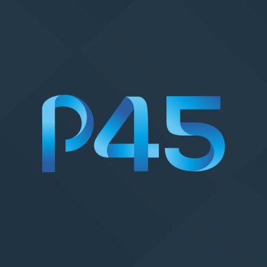 Harf ve sayı logosu P45