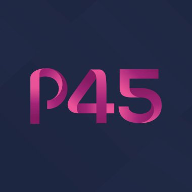 Harf ve sayı logosu P45