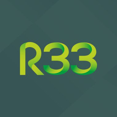 Harf ve sayı logosu R33