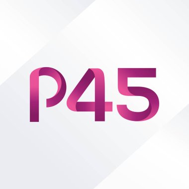Harf ve sayı logosu P45
