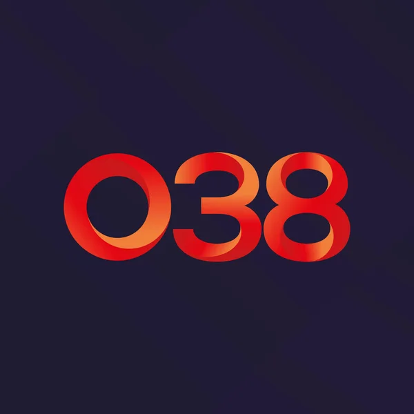 Joint letter logo O38 — Stock Vector