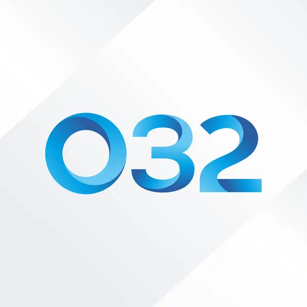Gemensam skrivelse logotyp Ø32 — Stock vektor