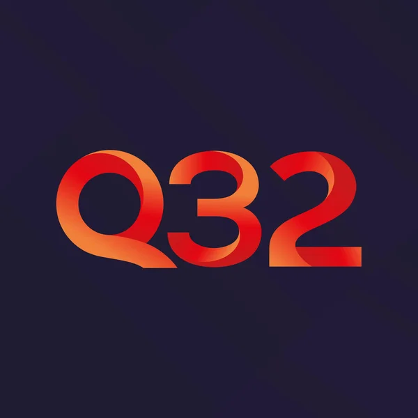Γράμματος και αριθμού λογότυπο Ε32 — Διανυσματικό Αρχείο