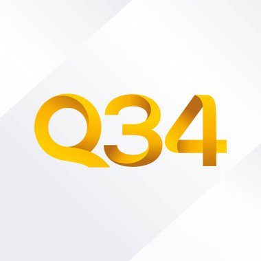 Harf ve sayı logosu Q34