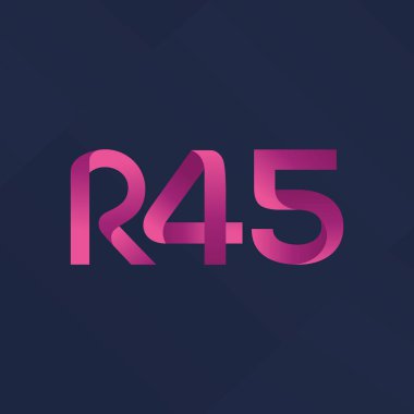 Harf ve sayı logosu R45