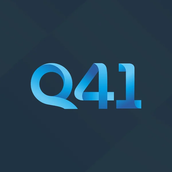 Γράμματος και αριθμού λογότυπο Q41 — Διανυσματικό Αρχείο