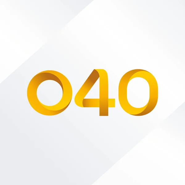 Logo huruf gabungan O40 - Stok Vektor