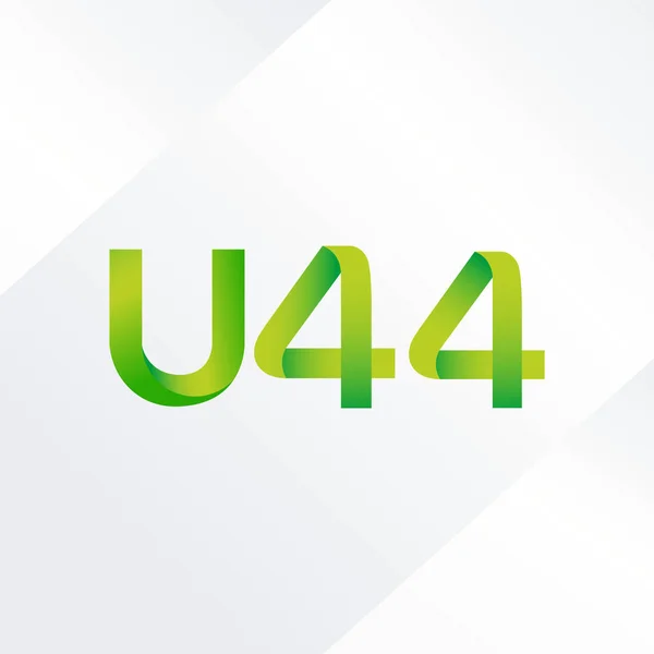 Joint letter logo U44 — Stock Vector